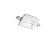 Ideal Lux Recessed lamp 1 light SAMBA SQUARE, GU10, baltas