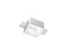 Ideal Lux Recessed lamp 1 light SAMBA SQUARE, GU10, baltas