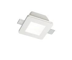 Ideal Lux Recessed lamp 1 light SAMBA SQUARE, GU10, baltas