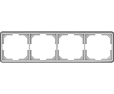 Bikuvalt Rėmelis VILMA STANDARD ST 150, 4 vietų, metalo spalvos