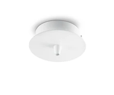 Ideal Lux rosone metallo 1 luce bianco