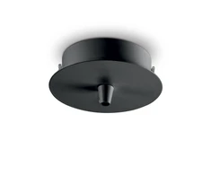 Pakabinamas šviestuvas Ideal Lux rosone metallo 1 luce nero
