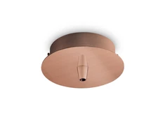 Pakabinamas šviestuvas Ideal Lux rosone metallo 1 luce rame brunito