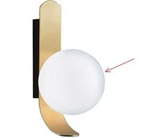 Sieninio šviestuvo POLINA gaubtas, baltas, 499026