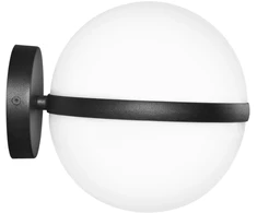 Sieninis šviestuvas Sieninis fasado šviestuvas ORBIT, juodas, 1xE27, IP44