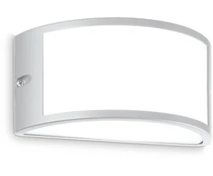Sieninis šviestuvas Ideal Lux Sieninis fasado šviestuvas REX-1, E27, pilkas, IP44, 322735