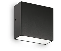 Sieninis šviestuvas Ideal Lux Sieninis fasado šviestuvas TETRIS-1, G9, juodas, IP44, 326955