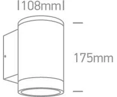 Sieninis lauko šviestuvas, E27, juodas, 67400D/B