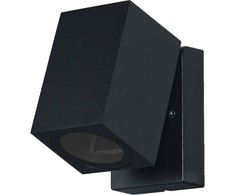 Sieninis lauko šviestuvas ENDURA CLASSIC CUBE, GU10, juodas, IP44