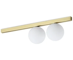 Lubinis šviestuvas Ideal Lux Sieninis/lubų šviestuvas BINOMIO, G9, žalvario sp., 328447