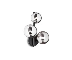 Ideal Lux Sieninis šviestuvas Perlage Ap3 Nero