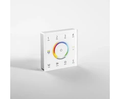 Sieninis pultas RGB/RGBW/RGB+CCT reguliavimui, 4 zonų, 5 kanalų