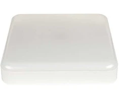 Sieninis šviestuvas Bikuva.lt 10W LED plafonas SLIM, kvadratinis, baltas, 4000K, IP65, su judesio davikliu