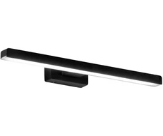 Sieninis šviestuvas 10W LED sieninis vonios šviestuvas LANCER, juodas, 3000K, IP54