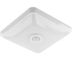 Lubinis šviestuvas GTV 12W LED plafonas ITALIA KW, baltas, 4000K, su judesio davikliu