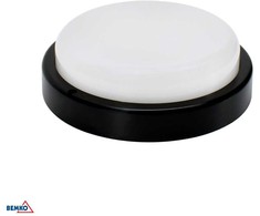 Lubinis šviestuvas Bemko 12W LED plafonas KANLO, juodas, 4000K, IP54, 120°, su judesio davikliu