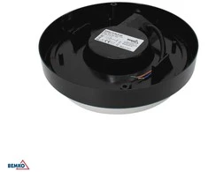 Bemko 12W LED plafonas KANLO, juodas, 4000K, IP54, 120°