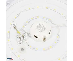 Bemko 12W LED plafonas PLATO, baltas, 4000K, IP44, 120°