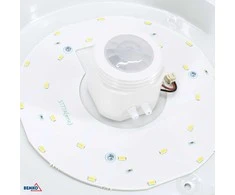 Sieninis šviestuvas Bemko 12W LED plafonas su judesio davikliu DORIA, baltas, 4000K