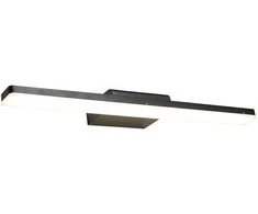 Sieninis šviestuvas 12W LED veidrodžio šviestuvas MALENE 3K, juodas, 3000K