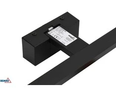 Sieninis šviestuvas Bemko 12W LED veidrodžio šviestuvas KEIRA, juodas, 4000K, IP44