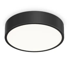 Lubinis šviestuvas Ideal Lux 13W LED plafonas RAY, juodas, 3000/4000K, IP44, 327563