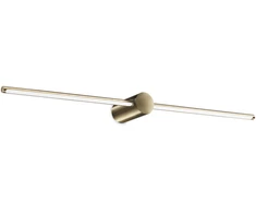 Sieninis šviestuvas Ideal Lux 13W LED veidrodžio šviestuvas FILO, žalvario sp., 3000K, 327792