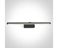 Sieninis šviestuvas 14W LED sieninis vonios šviestuvas, juodas, 3000/3500/4000K, IP44, 38114T/B/V