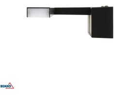 Bemko 15W LED veidrodžio šviestuvas KEIRA, juodas, 4000K, IP44