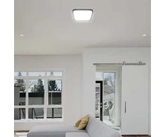 Sieninis šviestuvas V-tac 18W LED paviršinis šviestuvas, kvadratinis, juodu korpusu, 4000K, IP44, su judesio davikliu
