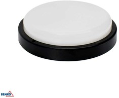 Lubinis šviestuvas Bemko 18W LED plafonas KANLO, juodas, 4000K, IP54, 120°, su judesio davikliu