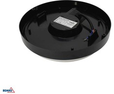 Lubinis šviestuvas Bemko 18W LED plafonas KANLO, juodas, 4000K, IP54, 120°, su judesio davikliu