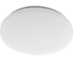 Sieninis šviestuvas 18W LED plafonas SATURN, baltas, 4000K, su judesio davikliu