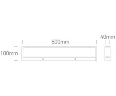 Sieninis šviestuvas 18W LED sieninis vonios šviestuvas, juodas, 3000/3500/4000K, IP44, 38118C/B/V