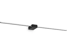 Sieninis šviestuvas Ideal Lux 20,5W LED veidrodžio šviestuvas THEO, juodas, 3000K, 311784