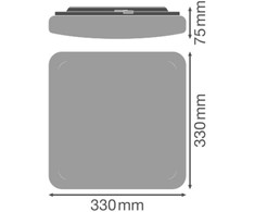 Sieninis šviestuvas Ledvance 24W LED plafonas, 3000K/4000K/5000K, su šviesos/judesio jutikliu