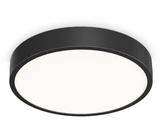 Lubinis šviestuvas Ideal Lux 26W LED plafonas RAY, juodas, 3000/4000K, IP44, 327600