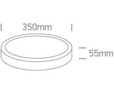 35W LED vidaus/lauko plafonas, juodas, 3000/4000/6000K, IP65, 67220B/B/V