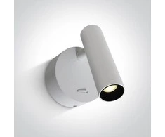 Bikuva.lt 3W LED sieninis šviestuvas- skaitymo lempa, baltas, 3000K, 65738/W/W