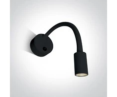 Bikuva.lt 3W LED sieninis šviestuvas- skaitymo lempa, juodas, 3000K, 65738A/B/W