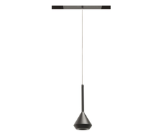 6,5W pakabinamas šviestuvas į magnetinį bėgelį SPIN 48V, 3000K, 2m, DALI, juodas