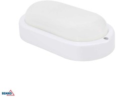 Bemko 8W LED plafonas KANLO, baltas, 4000K, IP54, 120°