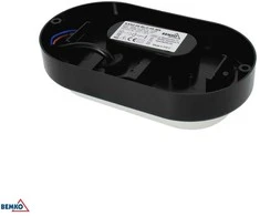 Bemko 8W LED plafonas KANLO, juodas, 4000K, IP54, 120°
