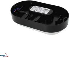 Bemko 8W LED plafonas KANLO, juodas, 4000K, IP54, 120°, su judesio davikliu