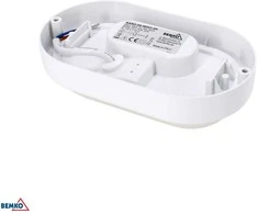 Bemko 8W LED plafonas KANLO, baltas, 4000K, IP54, 120°, su judesio davikliu
