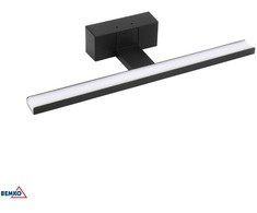 Bemko 8W LED veidrodžio šviestuvas KEIRA, juodas, 4000K, IP44