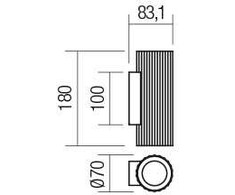Sieninis šviestuvas DELPHI, GU10, juodas, 01-2551