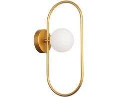 Sieninis šviestuvas FANCY, G9, baltos/aukso sp., 4208901