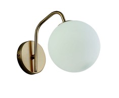 Sieninis šviestuvas GLOBE, E14, baltos/juodos/aukso sp., 3094600