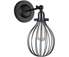 Netlighting Sieninis šviestuvas LESTO, 1xE27, juodas